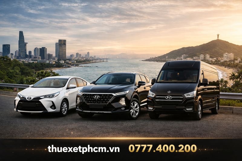 xe Sài Gòn Vũng Tàu đa dạng 4 chỗ 7 chỗ limousine
