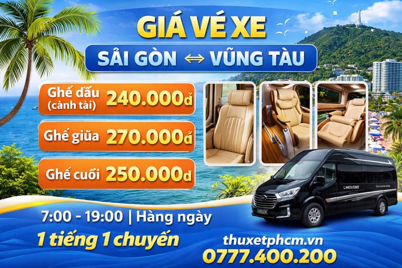 Giá Vé Xe Đi Vũng Tàu Mới Nhất